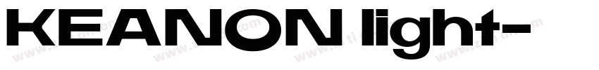 KEANON light字体转换